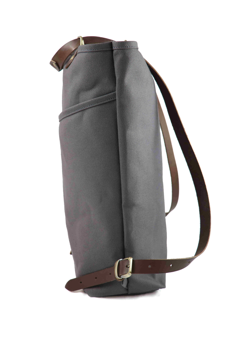 canvas brass leather backpack Convertible Backpack Tote