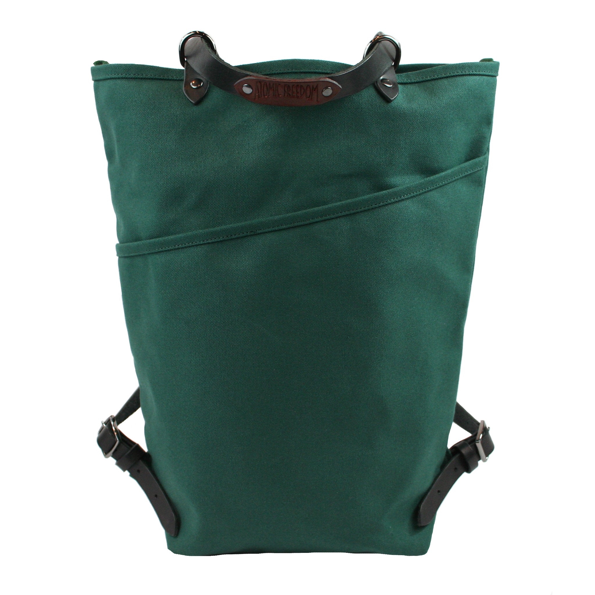 Convertible Backpack Tote | Waxed Canvas & Leather