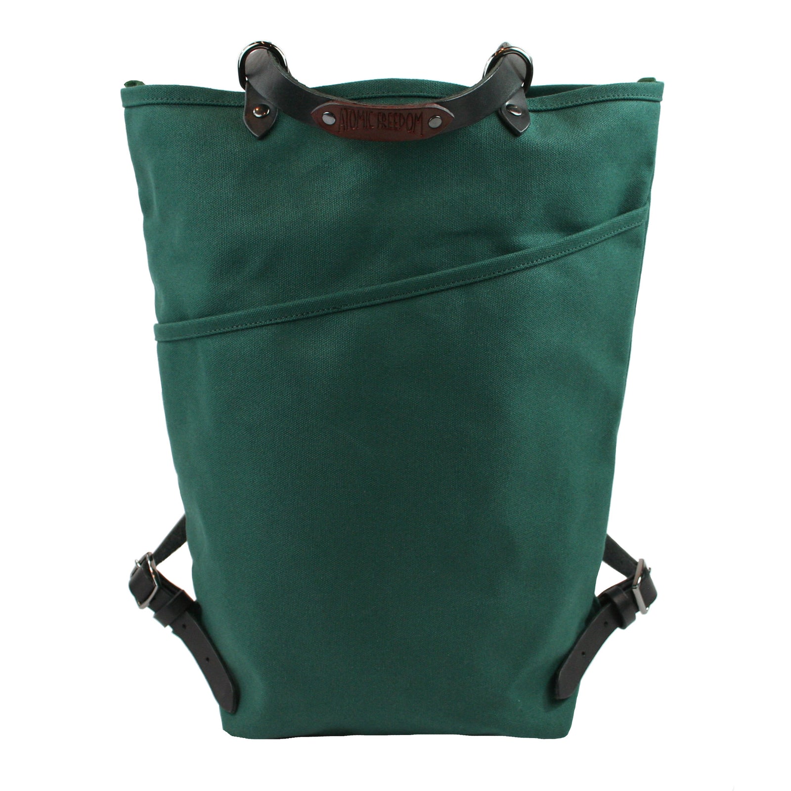 Convertible Backpack Tote | Waxed Canvas & Leather