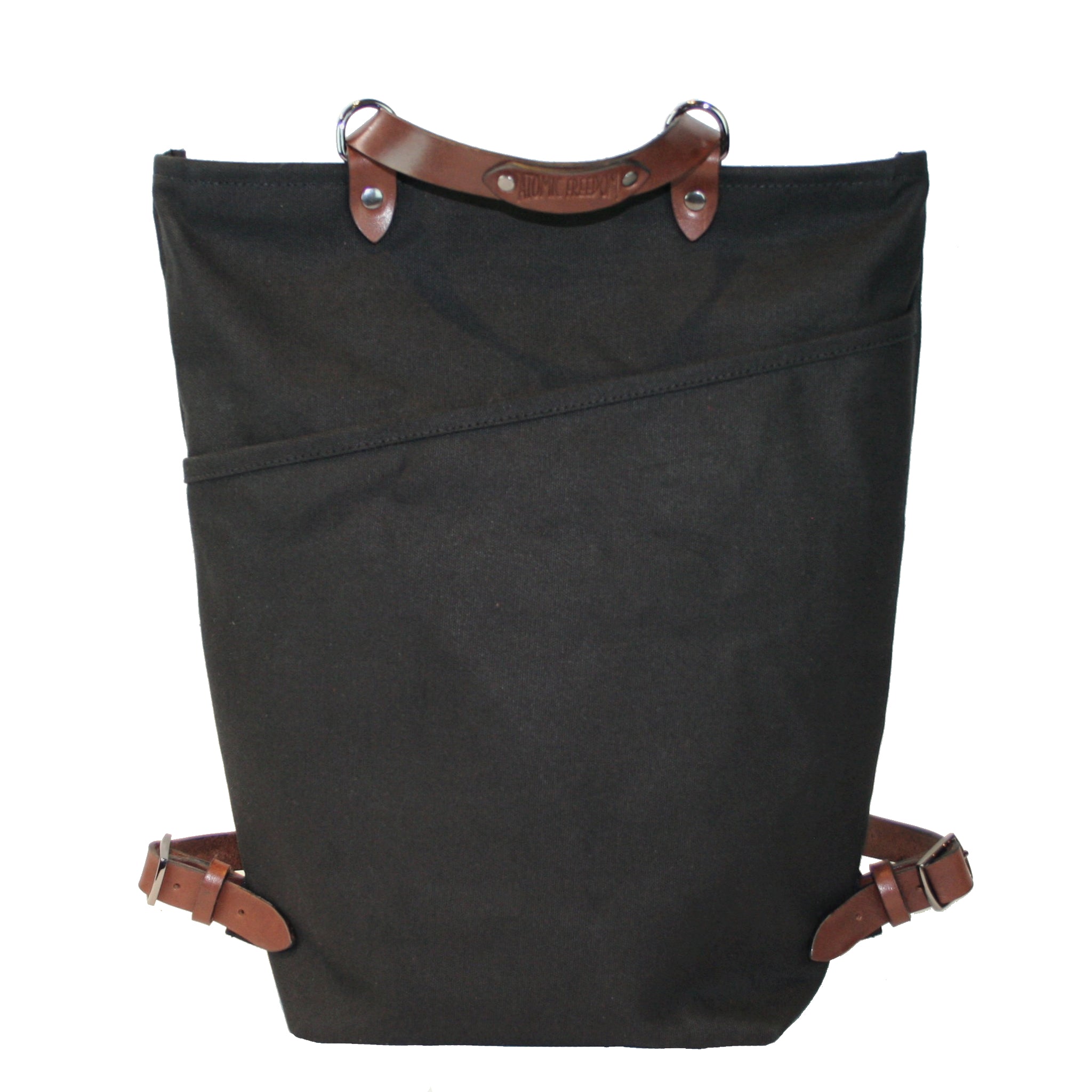 Convertible Backpack Tote | Waxed Canvas & Leather